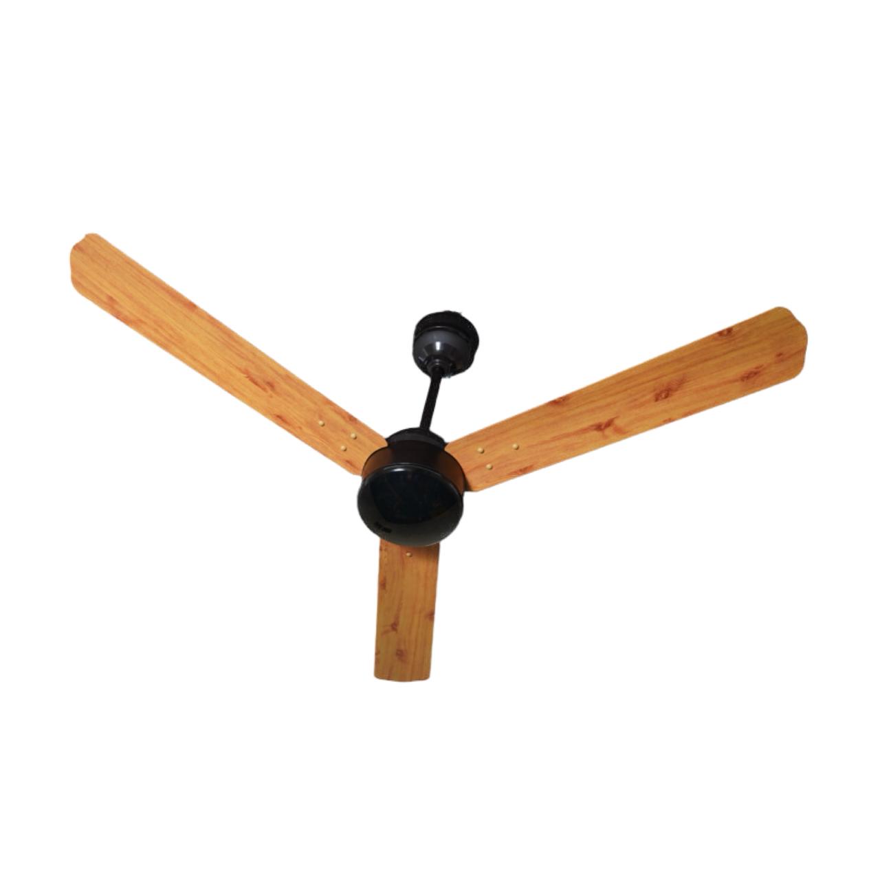 BLDC Ceiling Fan 28W — Wooden Grain Brown (LT-301)