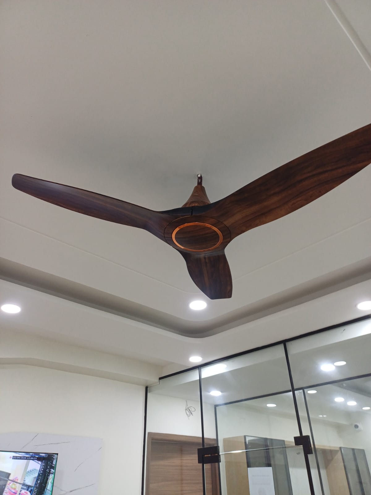 BLDC Ceiling Fan 30W with Ceiling Light — Silver/Gray (LT-302)