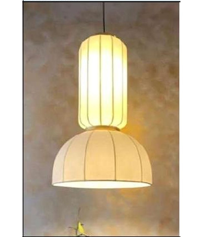 Fluted Fabric Pendant Light