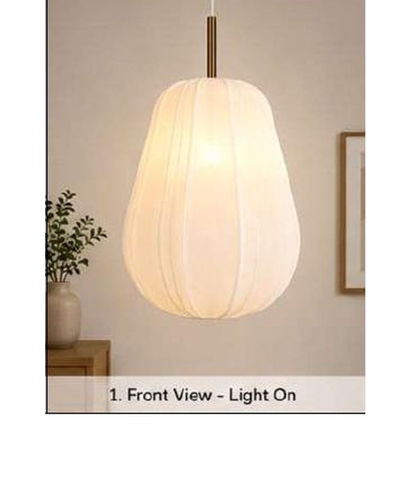 Oval Fabric Pendant Shade