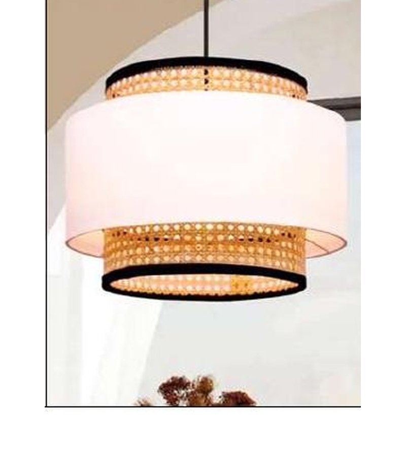 Round Cane Pendant Shade