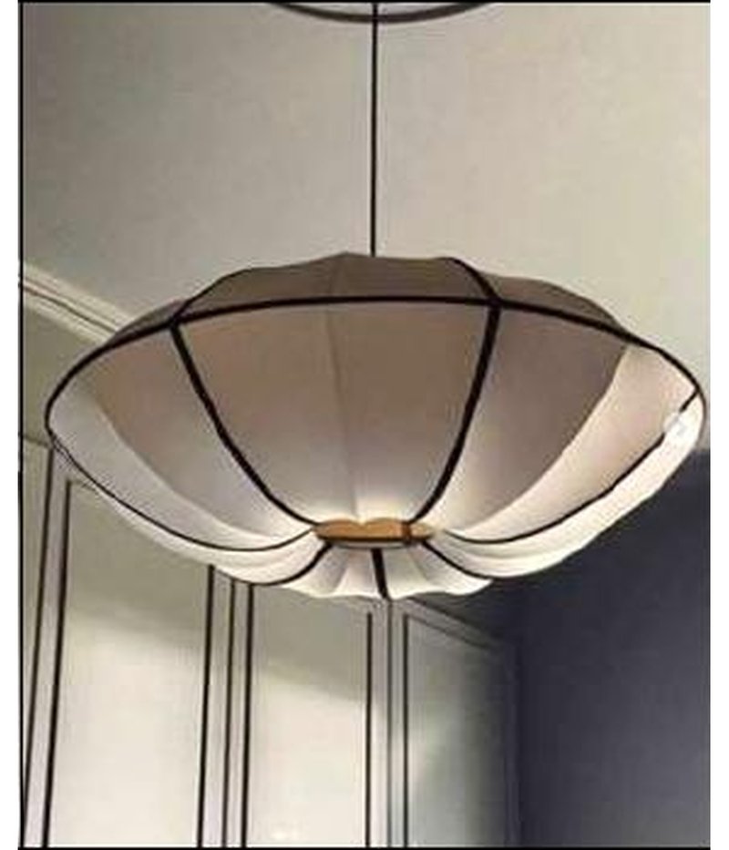 Square Fabric Table Lamp Set