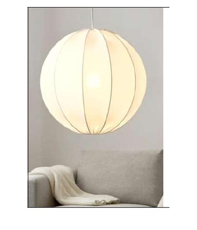 Scalloped Fabric Pendant Light