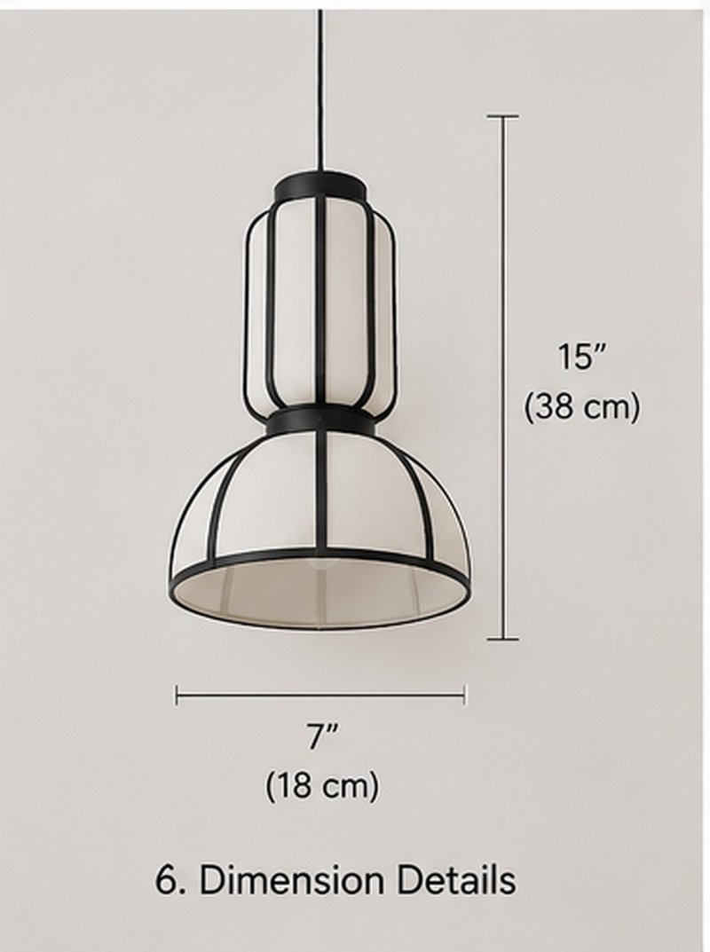 Rattan Flower Pendant